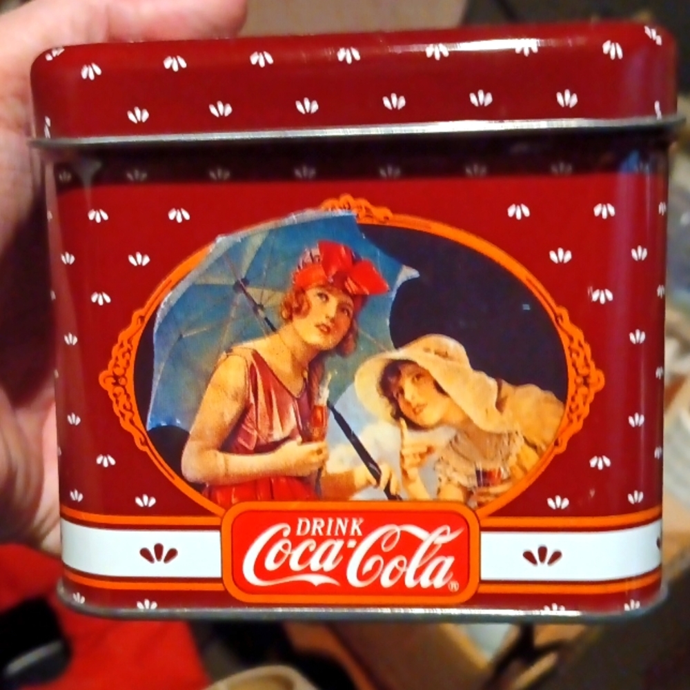 Coca cola storage tins